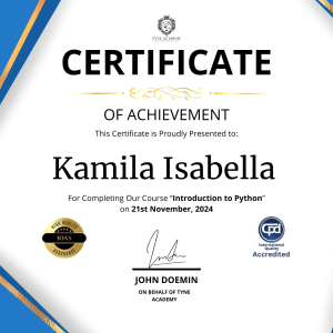 Hardcopy Certificate Accredited by CPD